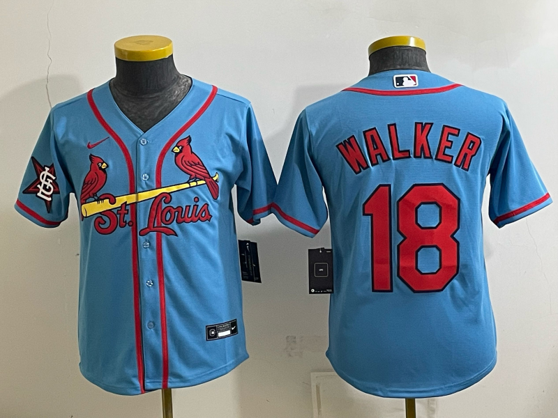 Youth 2026 St.Louis Cardinals #18 Walker blue Nike MLB Jersey 0903001
